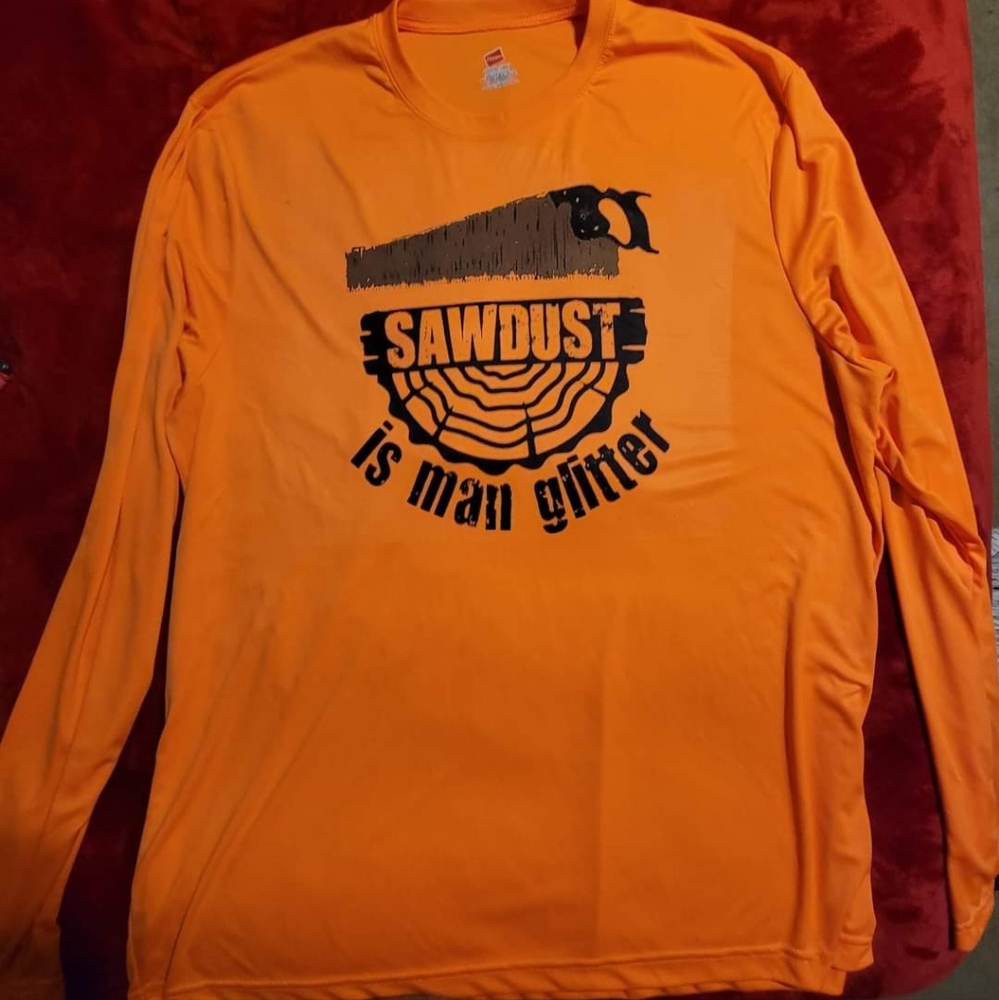 COPY - Orange man glitter long sleeve.